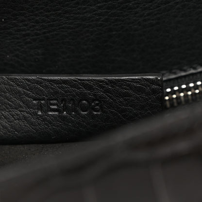 Givenchy Calfskin Crocodile Embossed Mini Pandora Box Crossbody Bag Black 7 of 10