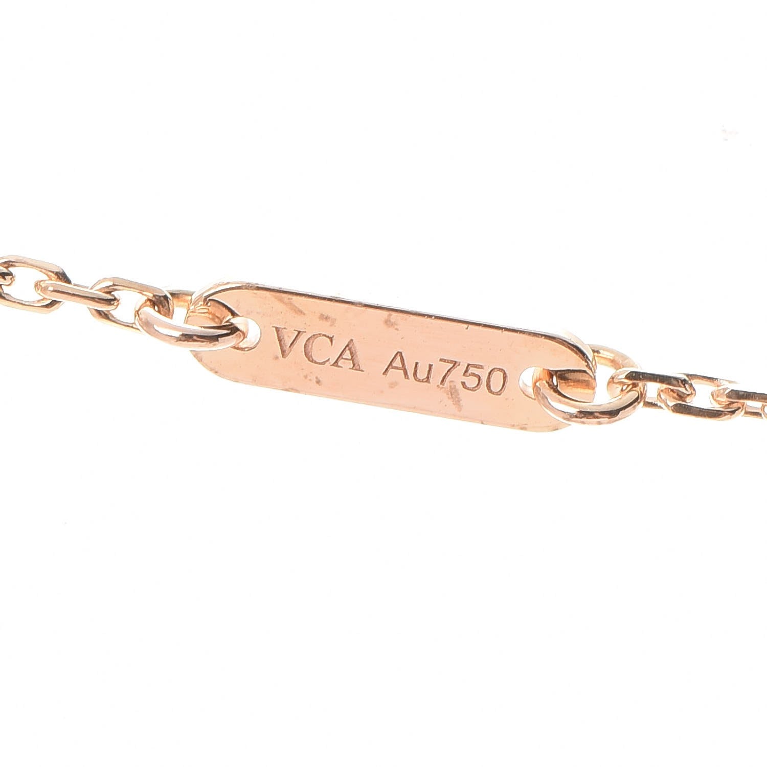 Van Cleef & Arpels 18K Rose Gold Sweet Alhambra Pendant Necklace 7 of 8