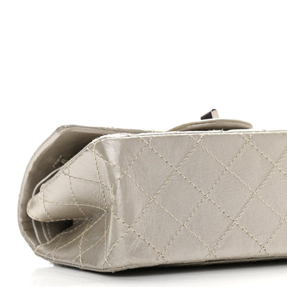 Chanel Metallic Calfskin Quilted 2.55 Reissue 224 Flap Silver 8 of 9