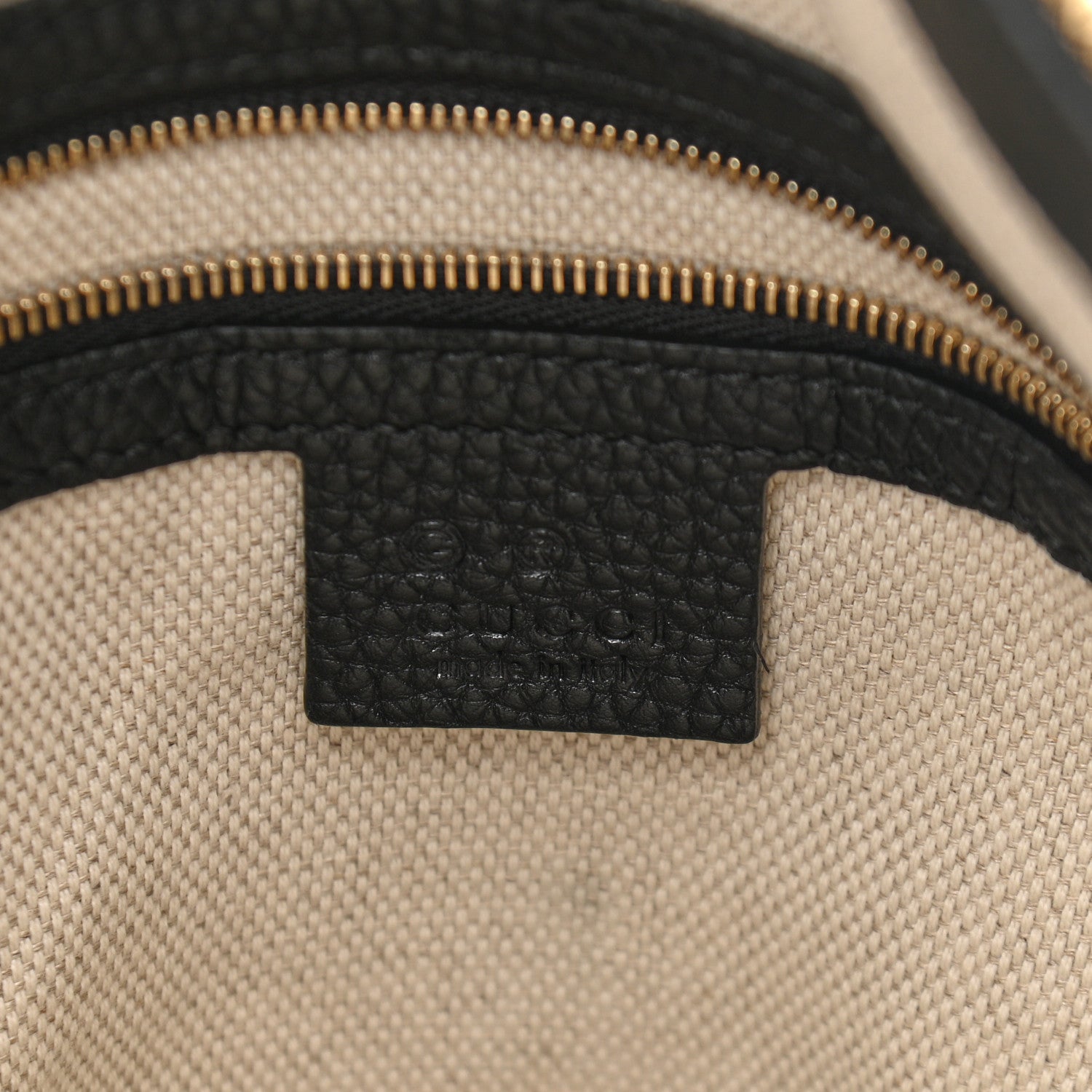 Gucci Pebbled Calfskin Large Soho Hobo Black 6 of 11