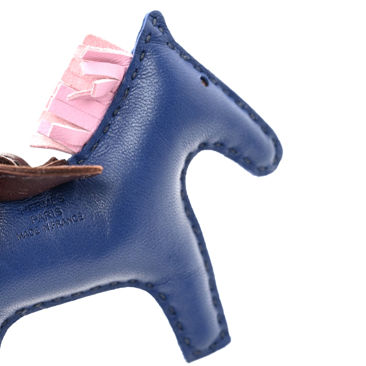 Milo Lambskin Grigri Rodeo Horse Bag Charm PM Rouge Sellier Mauve Sylvestre Bleu Saphir