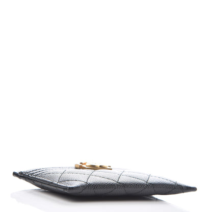 Chanel Caviar Quilted Boy Card Holder Black 4 of 9