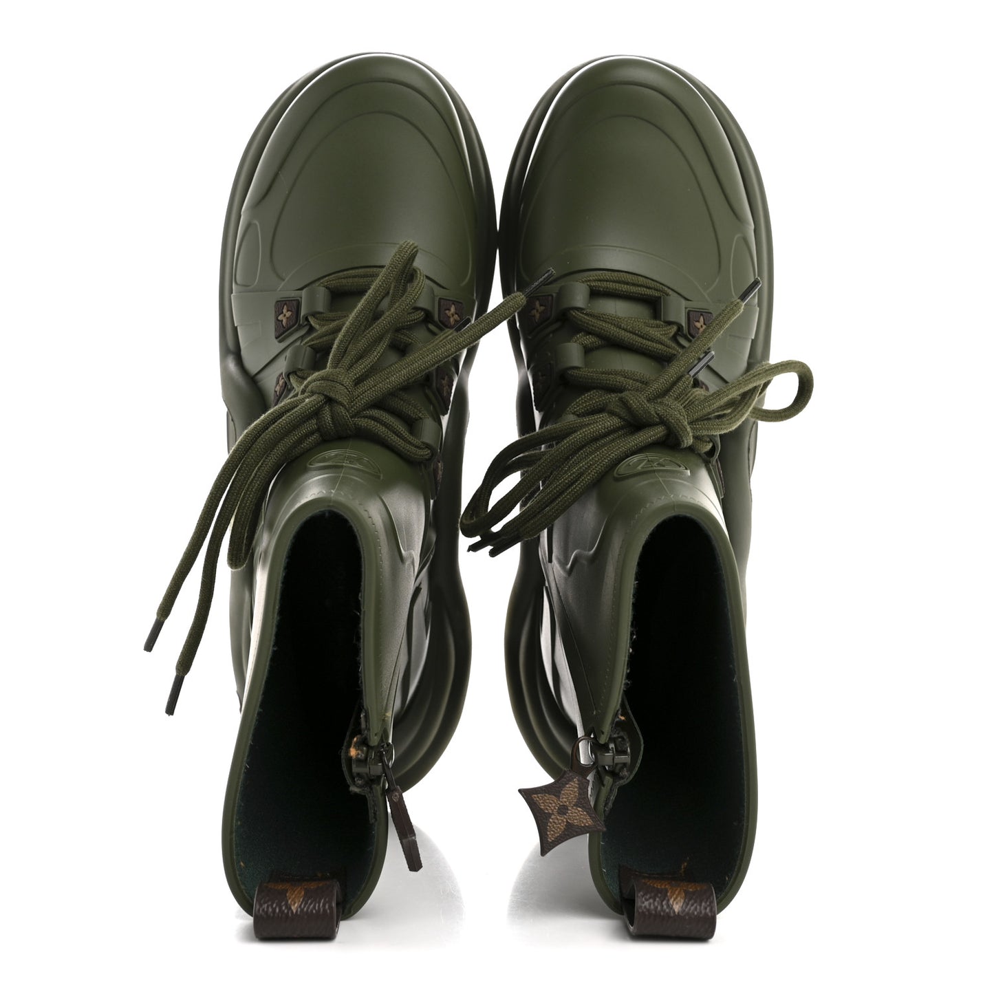 Mat Rubber Monogram LV Archlight Sneaker Boots 38 Kaki