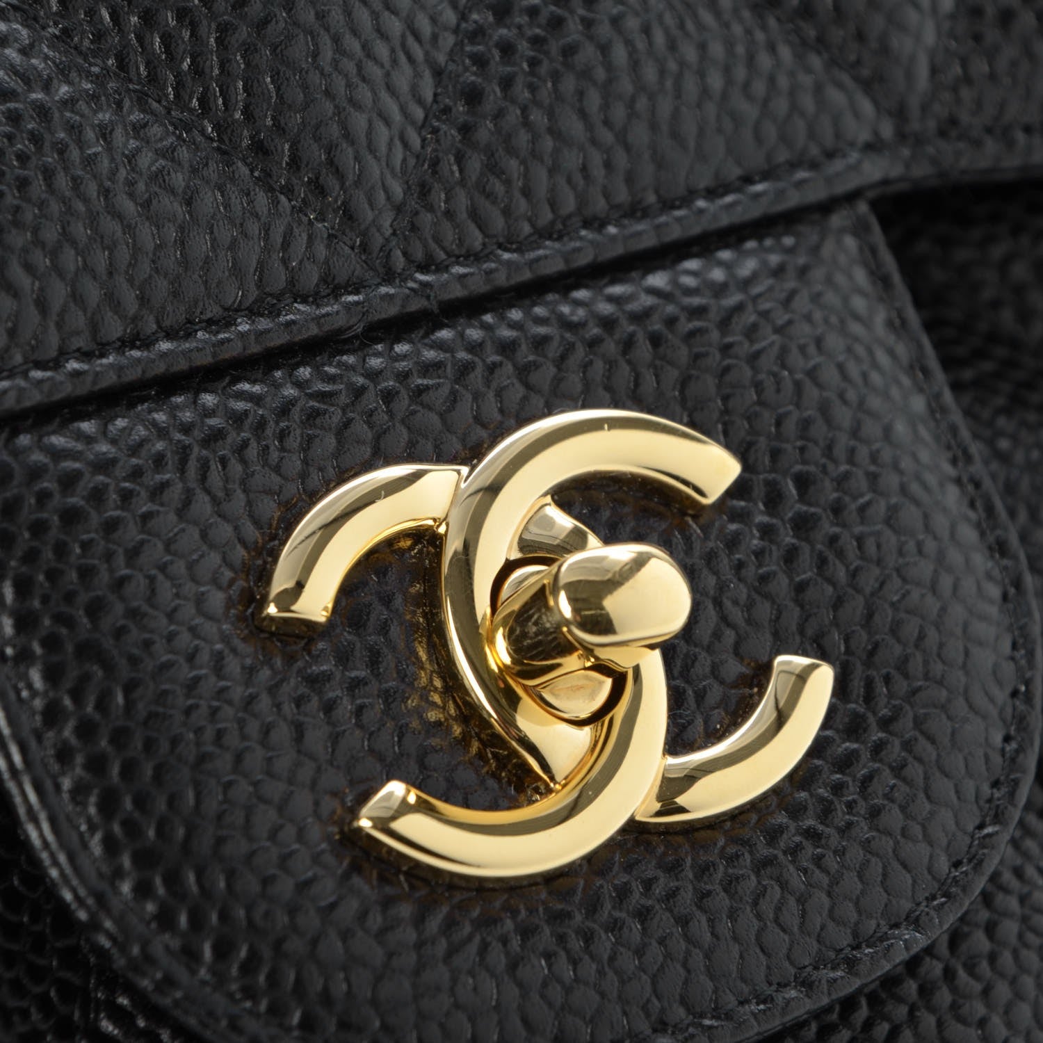 Chanel Caviar Quilted Jumbo Double Flap Black 5 of 9