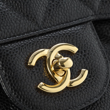 Chanel Caviar Quilted Jumbo Double Flap Black 5 of 9