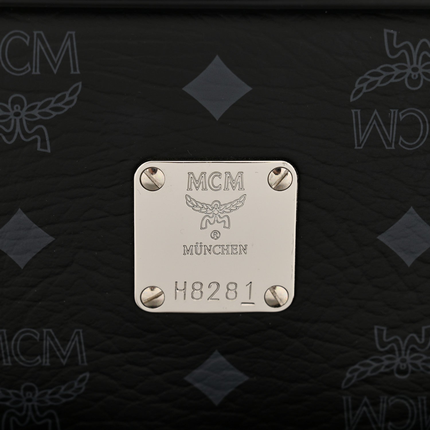 MCM Visetos Small Traveler Trolley Whelled Suitcase Black 6 of 12