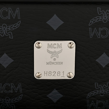 MCM Visetos Small Traveler Trolley Whelled Suitcase Black 6 of 12