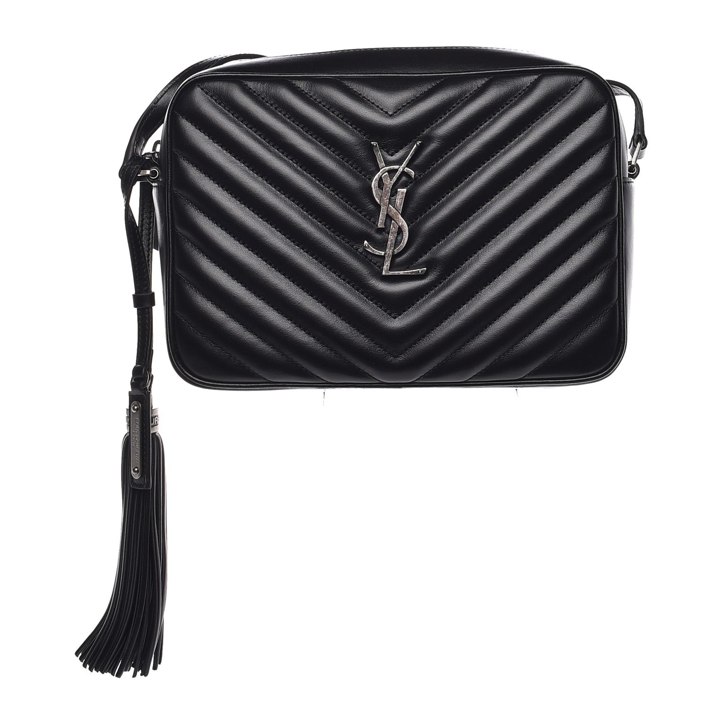 Calfskin Matelasse Monogram Lou Camera Bag Black