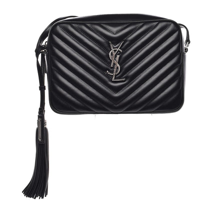 Saint Laurent Calfskin Matelasse Monogram Lou Camera Bag Black 1 of 7