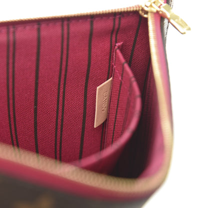 Louis Vuitton Monogram Neverfull MM GM Pochette Pivoine 7 of 9