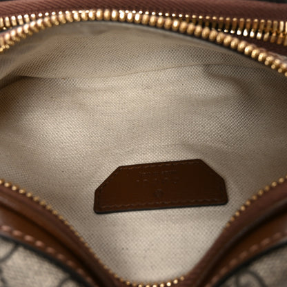 Gucci GG Supreme Monogram Textured Calfskin Retro Interlocking G Belt Bag Beige Ebony Brown Sugar 5 of 10