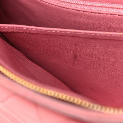 Chanel Lambskin Quilted Pocket Flap Shoulder Bag Pink 17 of 43