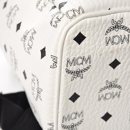 MCM Visetos Medium Stark Backpack White 10 of 12