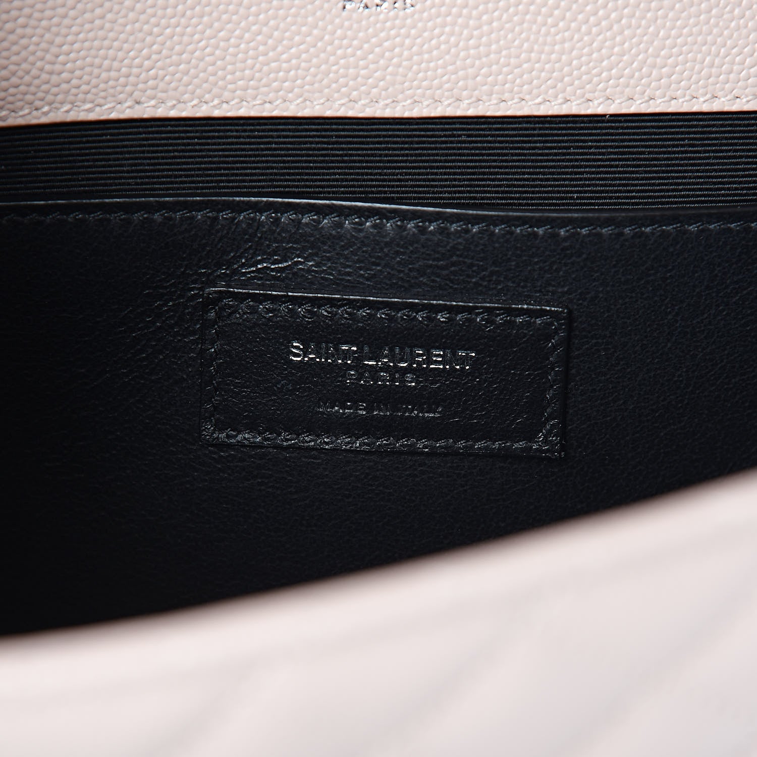 Saint Laurent Grain De Poudre Textured Mixed Matelasse Medium Triquilt Monogram Satchel Marble Pink 6 of 9