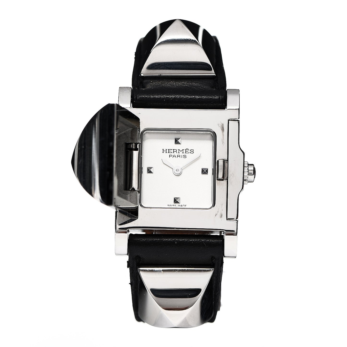 Stainless Steel Epsom 23mm Medor Quartz Watch Noir