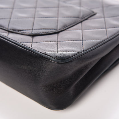 Chanel Lambskin Quilted Medium Double Flap Bijoux Chain Black 13 of 17