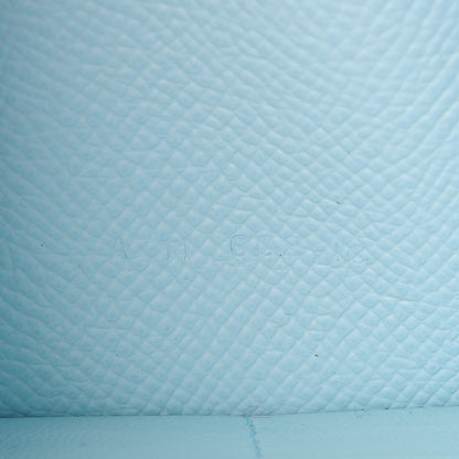 Hermes Epsom Kelly Longue Wallet Bleu Zephyr 7 of 8