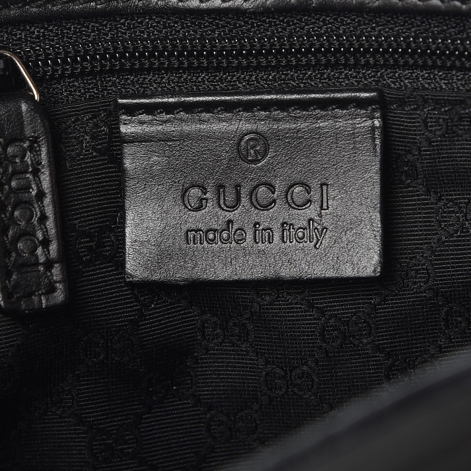 Gucci Calfskin Web Tote Black 7 of 15