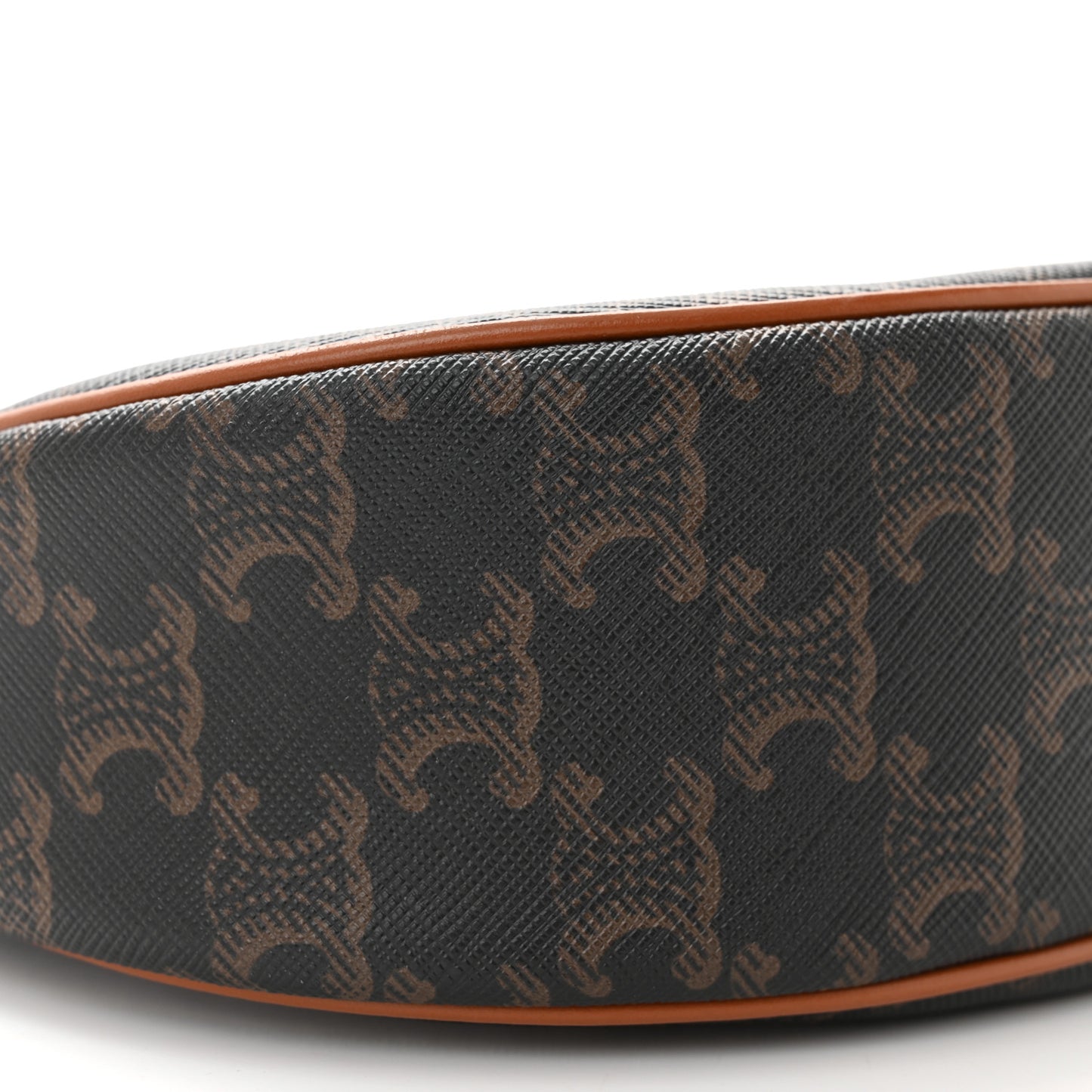 Triomphe Canvas Calfskin Ava Shoulder Bag Tan