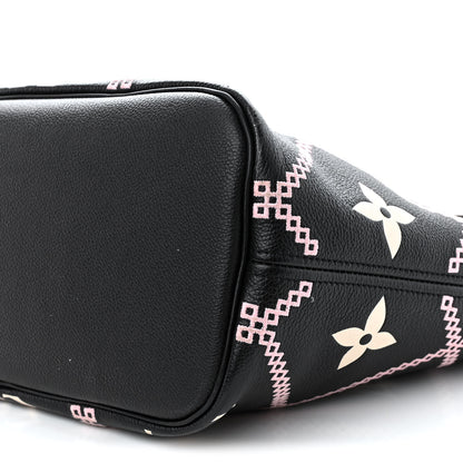 Louis Vuitton Empreinte Monogram Giant Broderies Neverfull MM Black 9 of 11