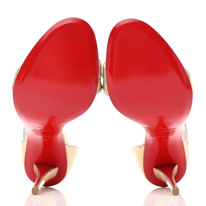 Christian Louboutin Patent Psychic Astridal 100 Pumps 37 Gold 5 of 9