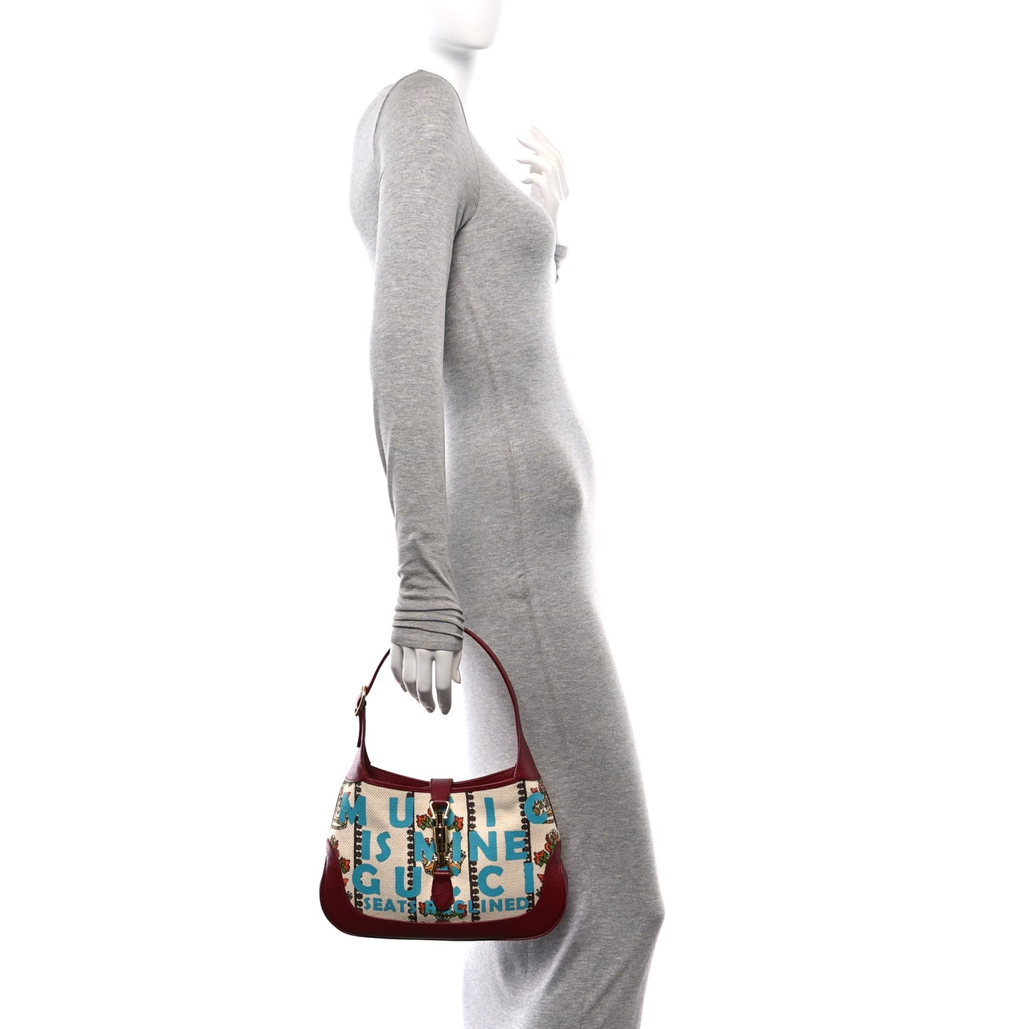 Canvas Calfskin 100 Centennial Music Small Jackie 1961 Hobo Ivory Red