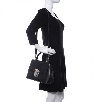 Dolce & Gabbana Calfskin Small Lucia Satchel Black 2 of 9