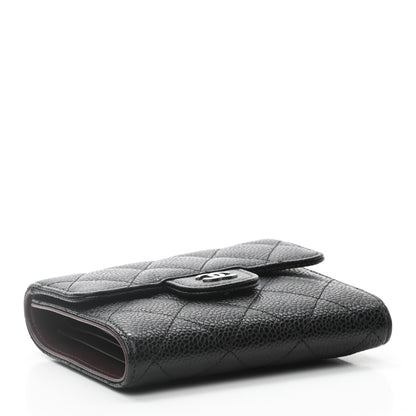 Chanel Caviar Quilted Compact Flap Wallet Black 4 of 9