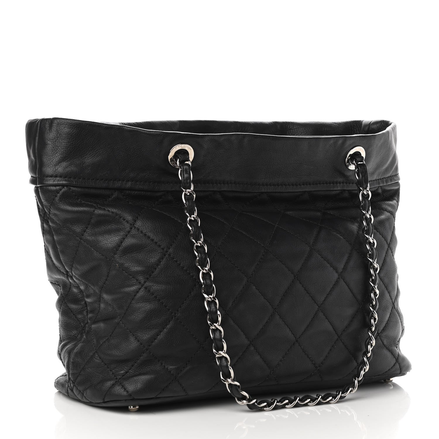 Chanel Calfskin Large Front Flap Tote Black 3 of 14