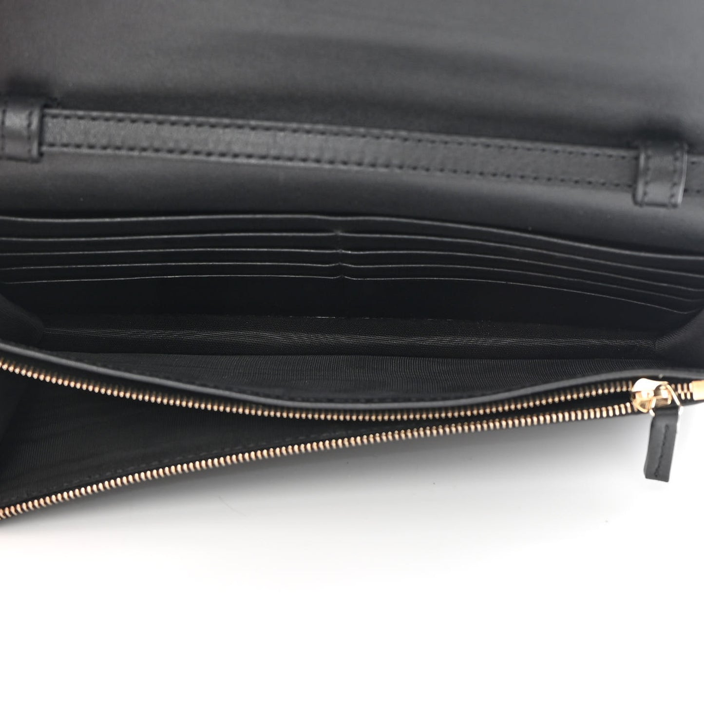 Microguccissima Crossbody Wallet Black