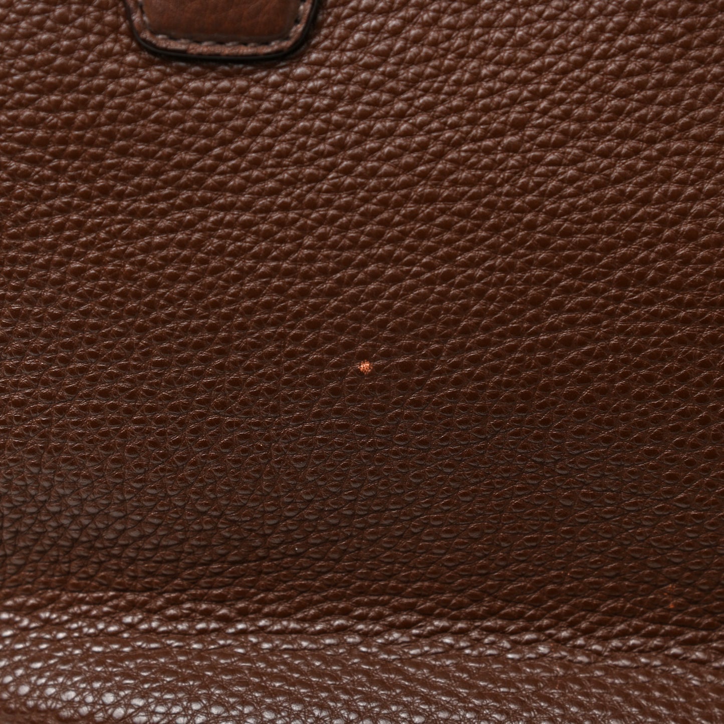 Vitello Daino Double Pocket Shoulder Bag Bruciato