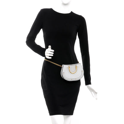 Chloe Calfskin Suede Mini Pixie Signature Belt Bag Airy Grey 2 of 10