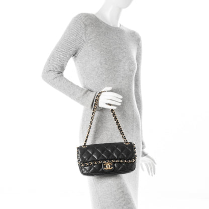 Chanel Calfskin Quilted Medium Chain Me Flap Black 2 of 7