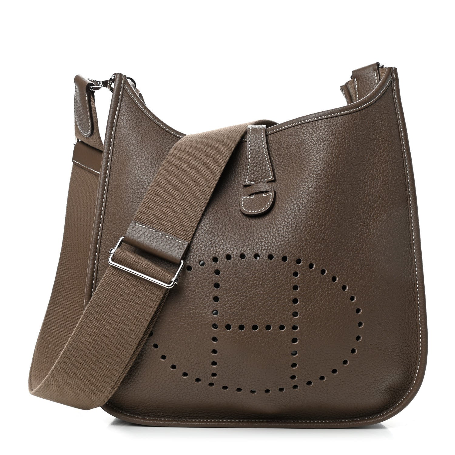 Hermes Taurillon Clemence Evelyne III PM Etoupe 1 of 4
