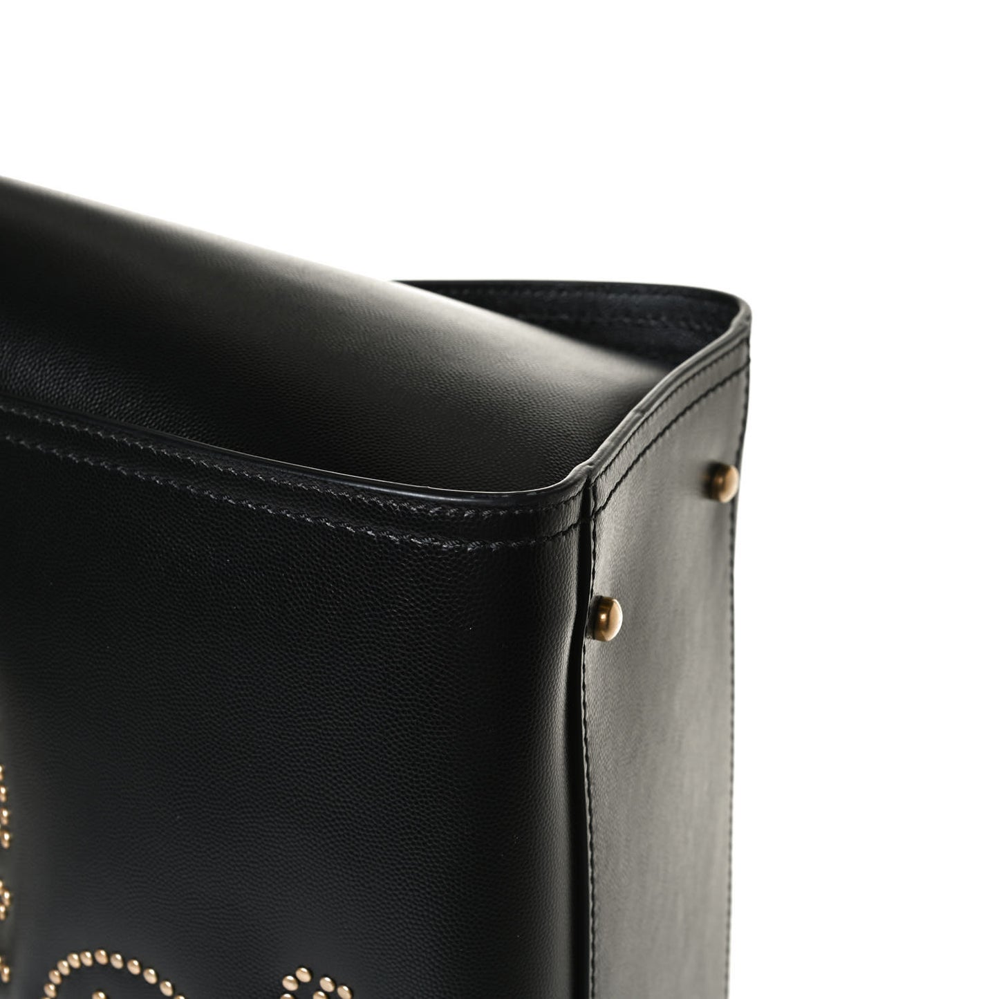 Caviar Small Studded Deauville Tote Black