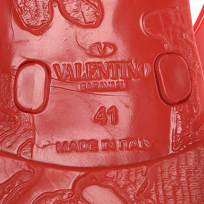 Valentino Garavani PVC Jelly Bow Thong Sandals 41 Rosso Valentino 8 of 9