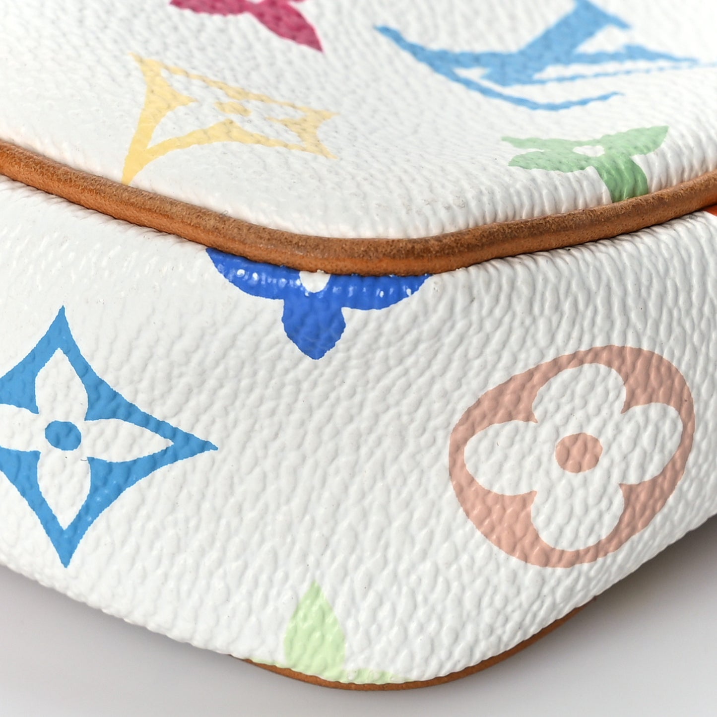 Monogram Multicolor Pochette Accessories White