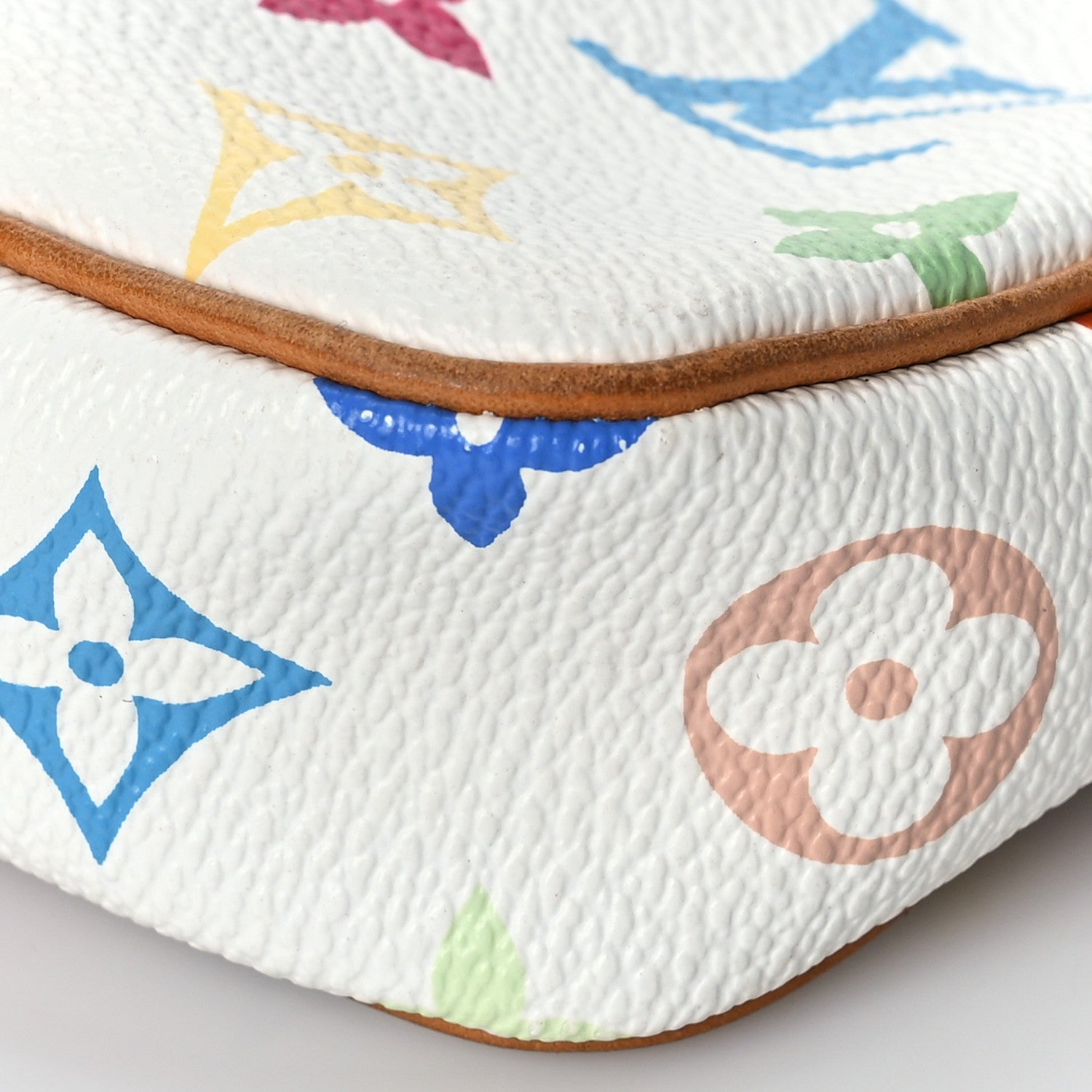 Louis Vuitton Monogram Multicolor Pochette Accessories White 8 of 9