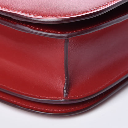 Celine Box Calfskin Medium Classic Box Flap Bag Red 9 of 9