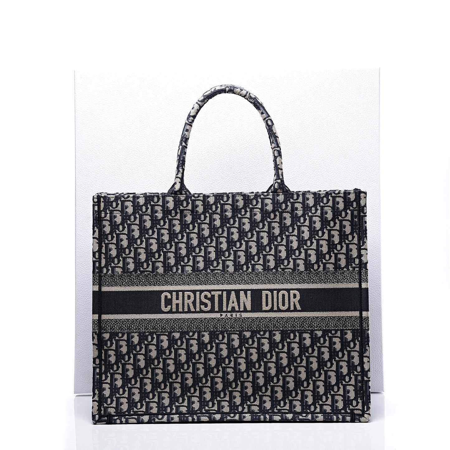 Oblique Book Tote Blue Multicolor