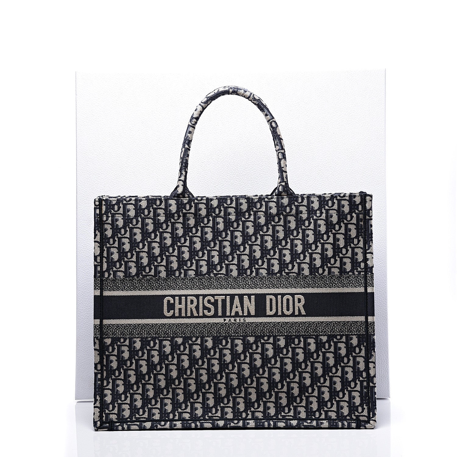 Christian Dior Oblique Book Tote Blue Multicolor 10 of 10