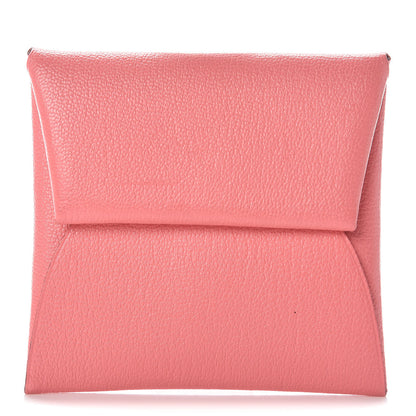 Hermes Chevre Mysore Bastia Coin Purse Rose Ete 1 of 9