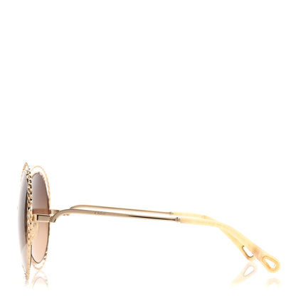 Chloe Oversized Round Carlina Oversized Round Sunglasses CE114ST Gold 3 of 7