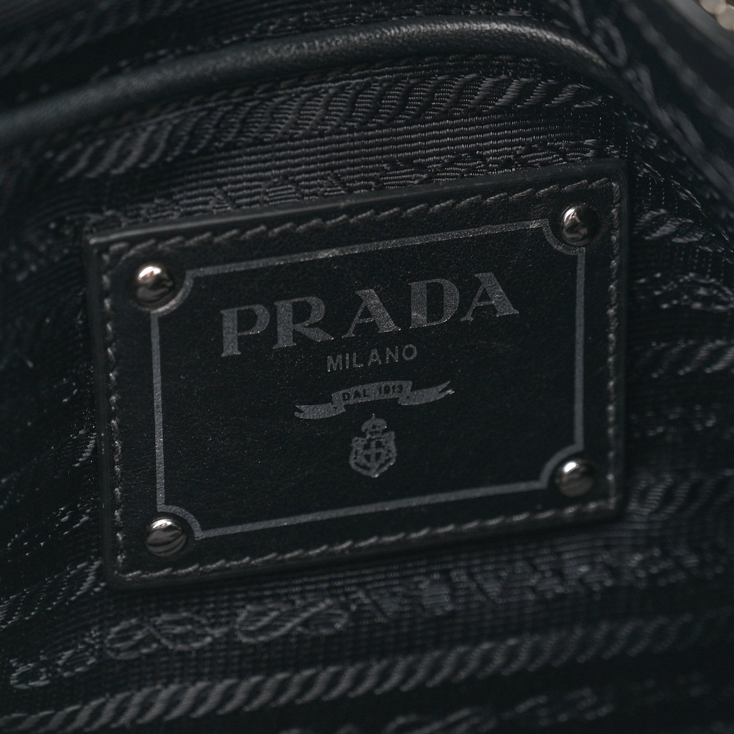 Prada Tessuto Nylon Soft Calf Small Tote Black 7 of 12