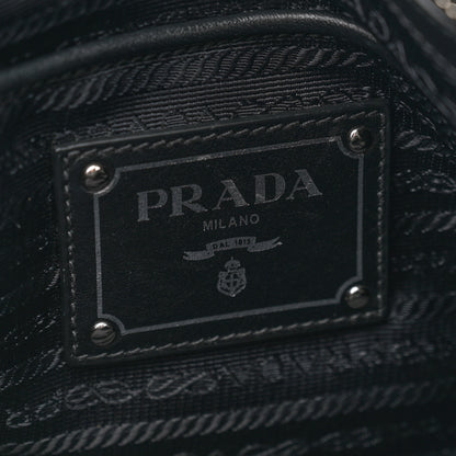 Prada Tessuto Nylon Soft Calf Small Tote Black 7 of 12