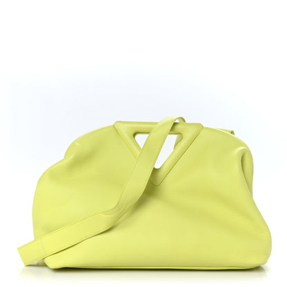 Bottega Veneta Calfskin Medium The Point Triangle Bag Seagrass 1 of 12