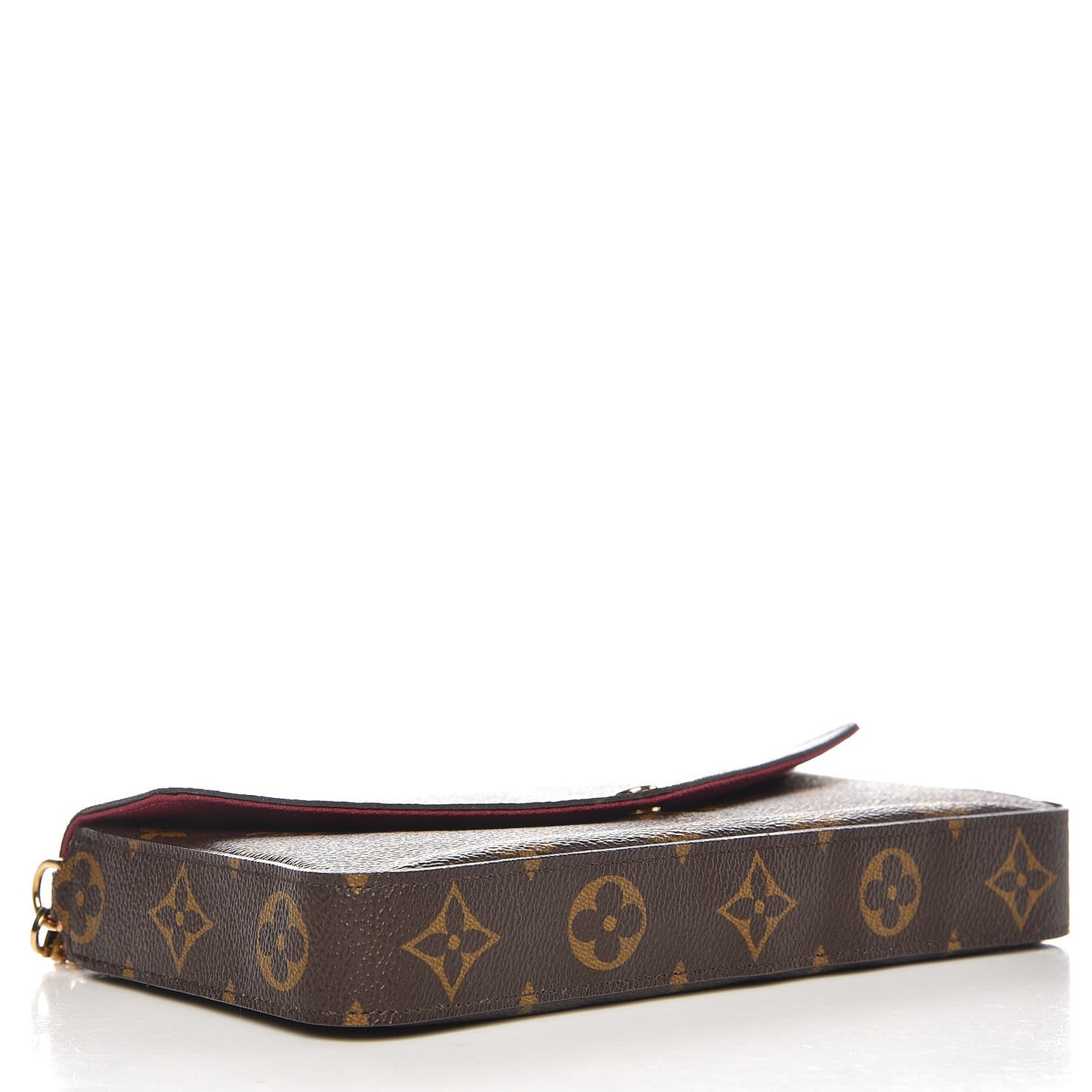 Monogram Pochette Felicie Chain Wallet Fuchsia