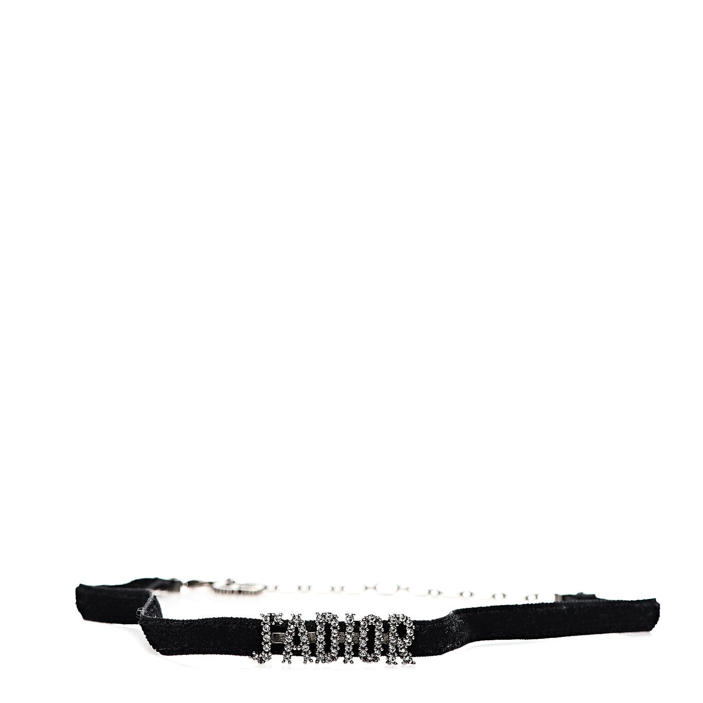 Velvet Crystal J’Adior Choker Necklace Black