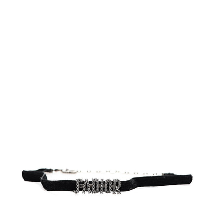 Christian Dior Velvet Crystal J’Adior Choker Necklace Black 1 of 4