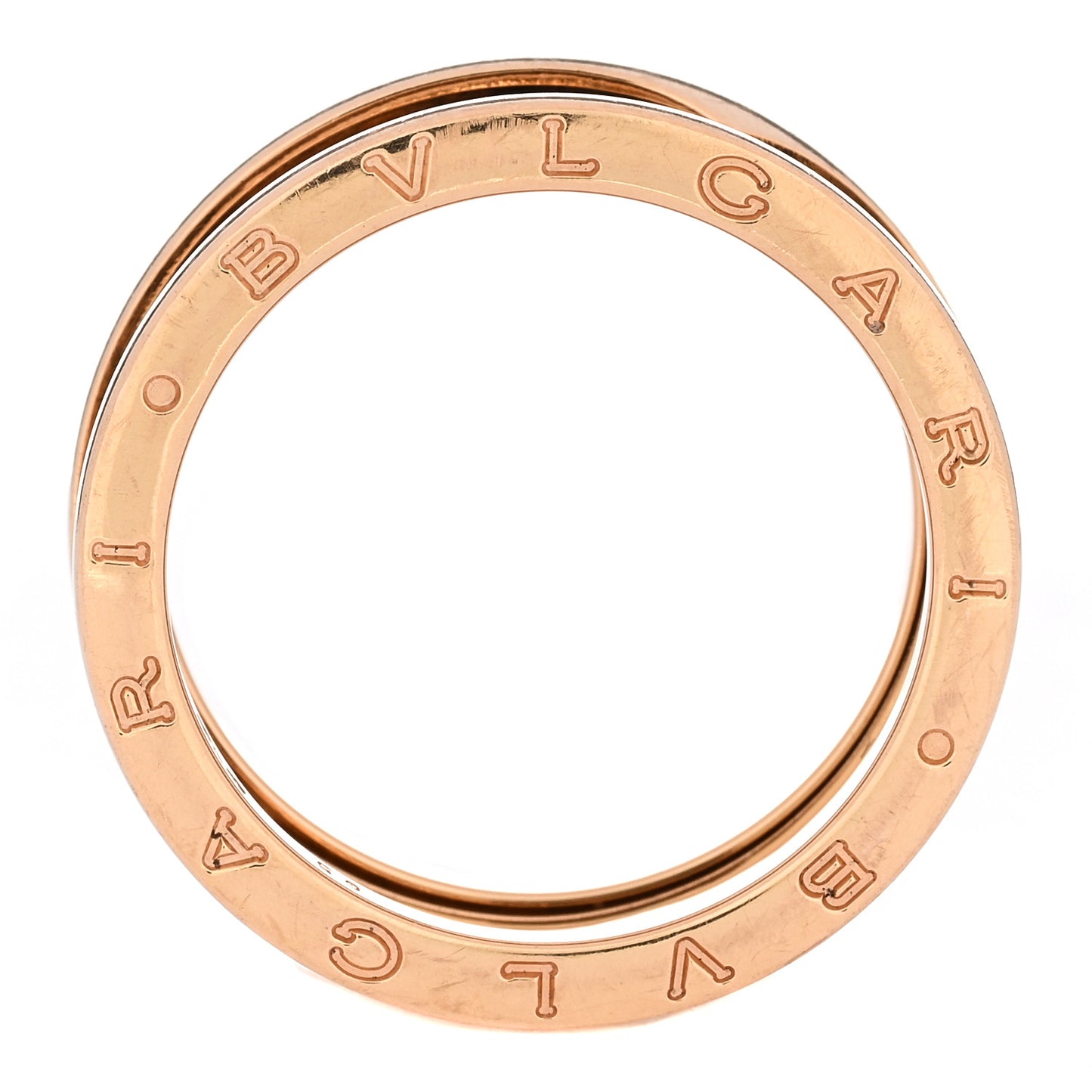 18K Rose Gold B.Zero1 Three-Band Ring 65 11